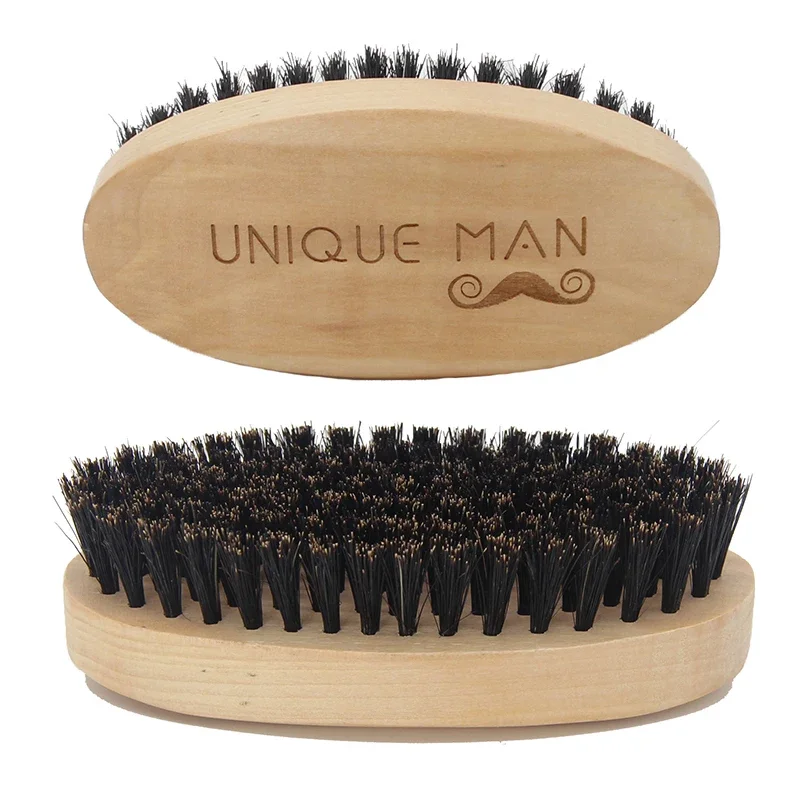 Men'S Grooming Set - Wooden Hair Beard Brush For Men