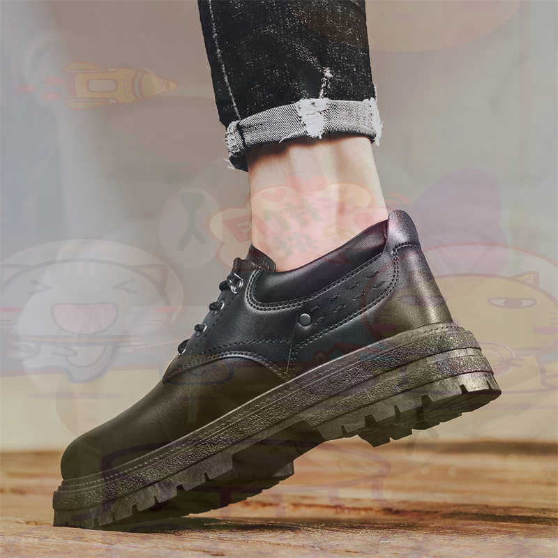 Mens Grooming On Sale - Dark Natural Leather Fashion Trainers Tennis