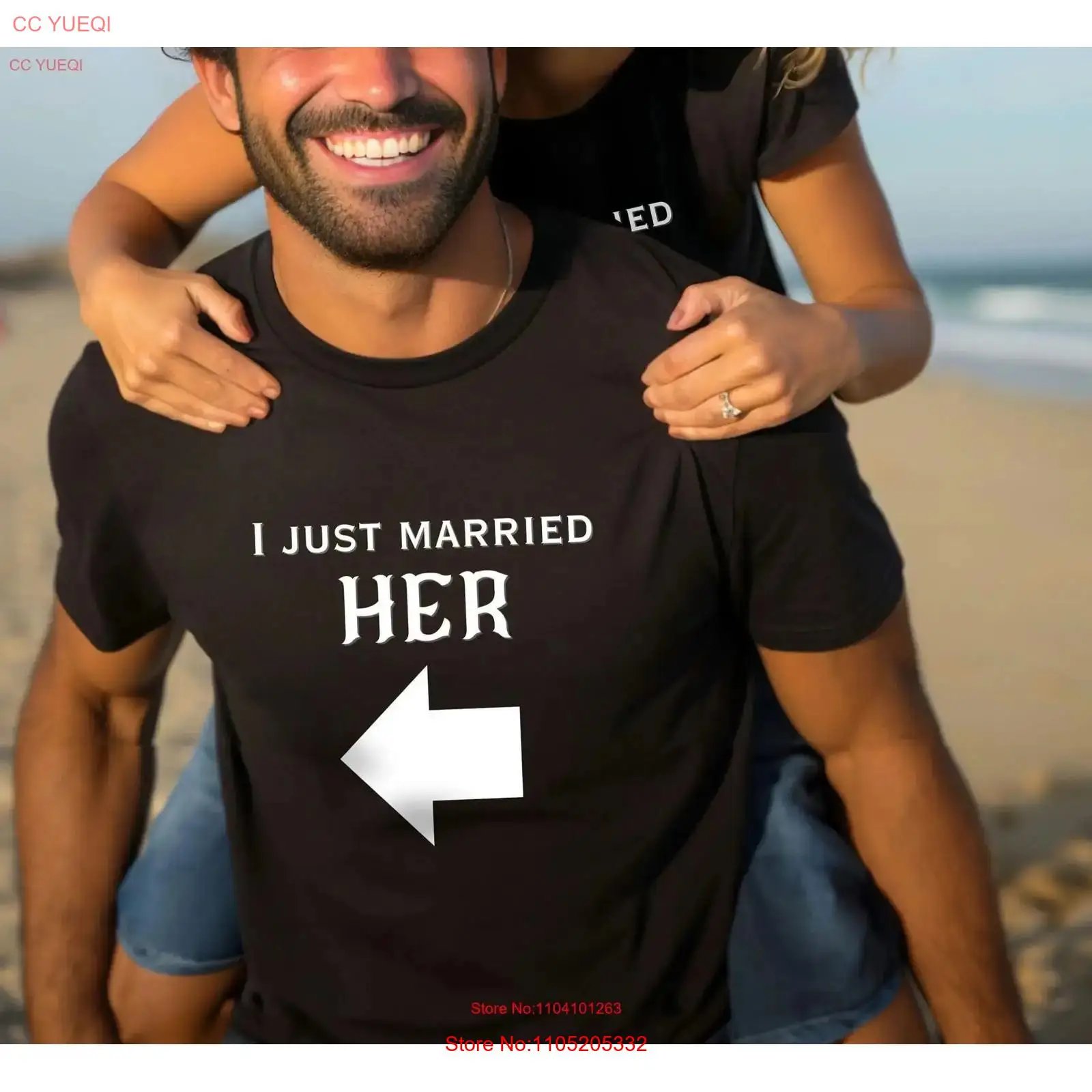 Men'S Grooming For Wedding - Just Married Matching Couple T Shirt