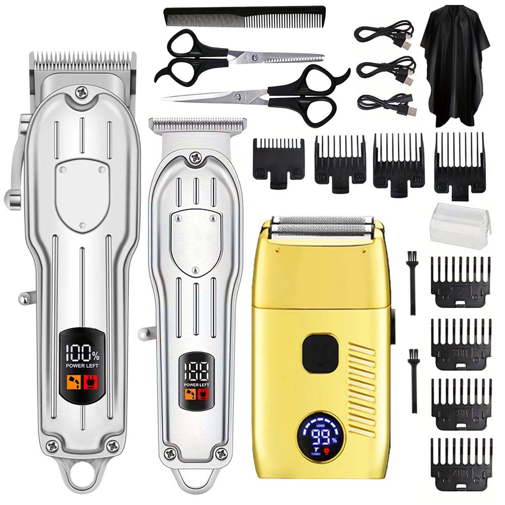 Men'S Grooming Set - Hair Clippers Electric Razor Shavers for