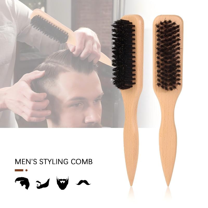Men Wooden Boar Bristle Hair B - огляд і ціна Men'S Grooming Brush