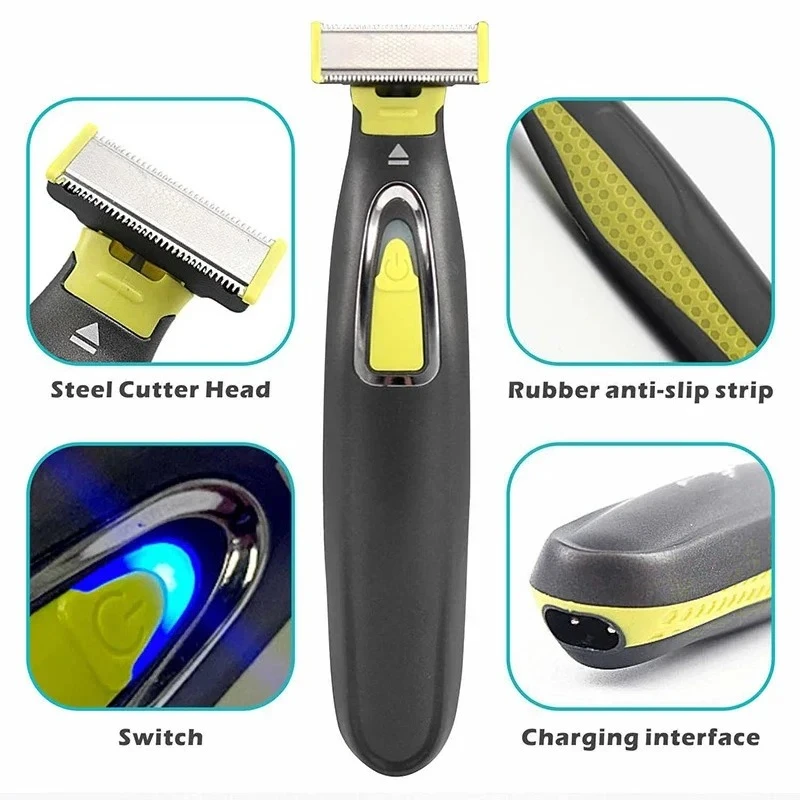 Portable USB Charging Electric - огляд і ціна Men Grooming Armpit Hair
