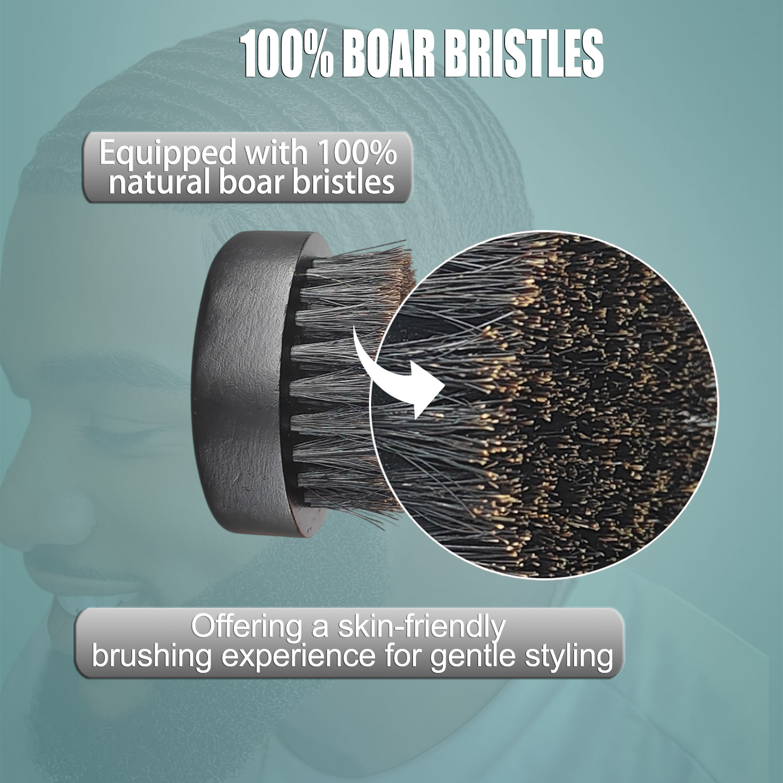 Round Beard Brush for Men – 10 - огляд і ціна Men'S Grooming Brush