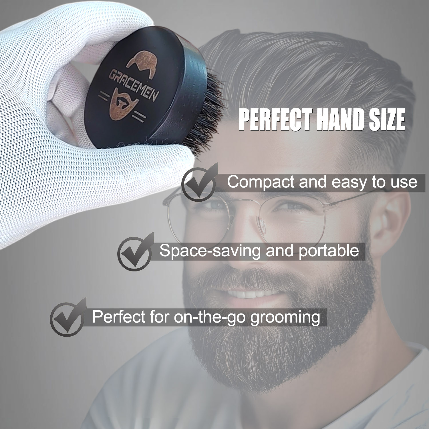 Round Beard Brush for Men – 10 - огляд і ціна Men'S Grooming Brush