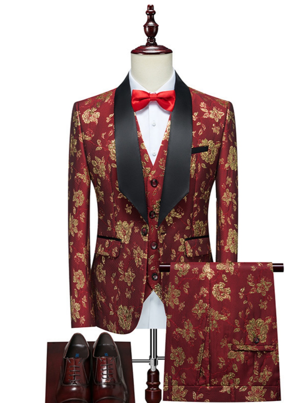 Luxurious Patterned Suit Set 3 - огляд і ціна Mens Grooming On Sale