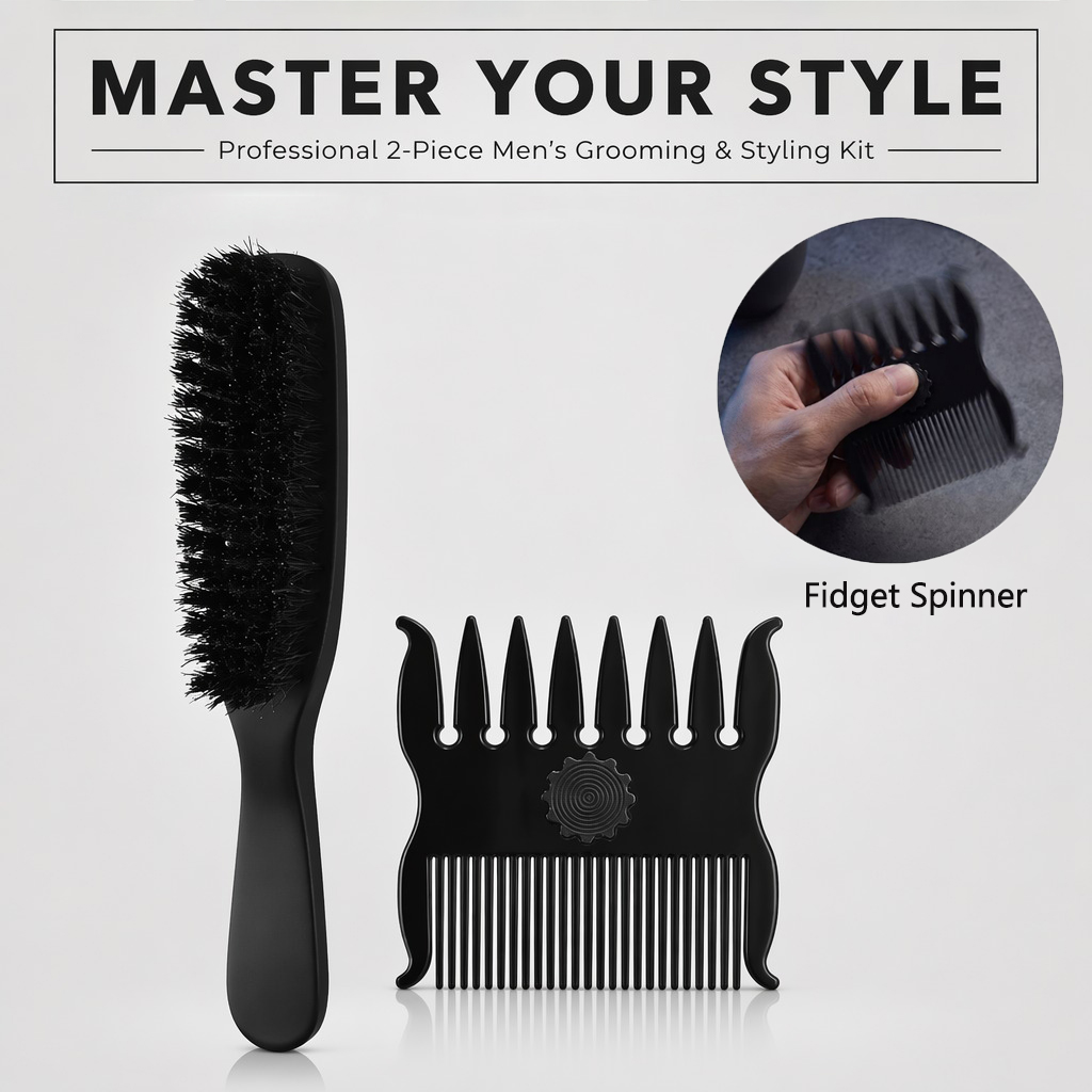 1/2Pcs Set Hairstyle Comb 360° - огляд і ціна Men'S Grooming Hairstyles