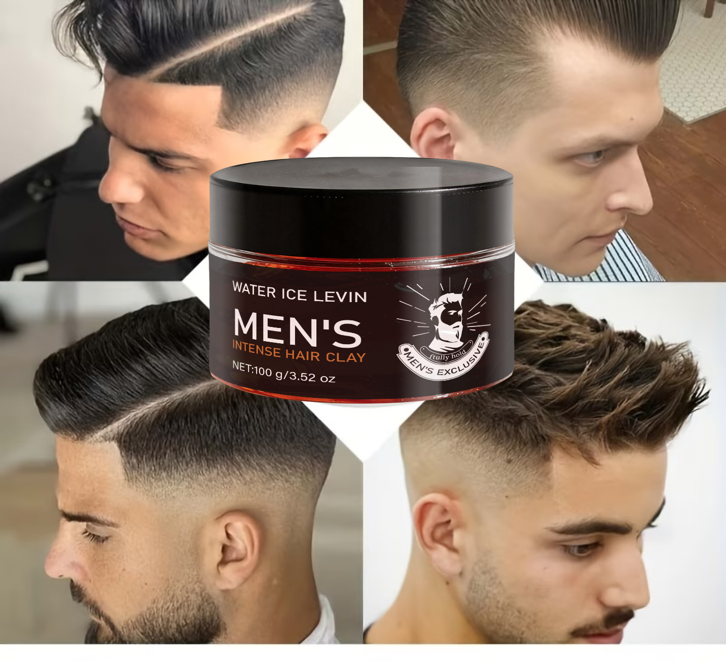 Men's Firm Hold Hair Clay with - огляд і ціна Pomade Hair Clay