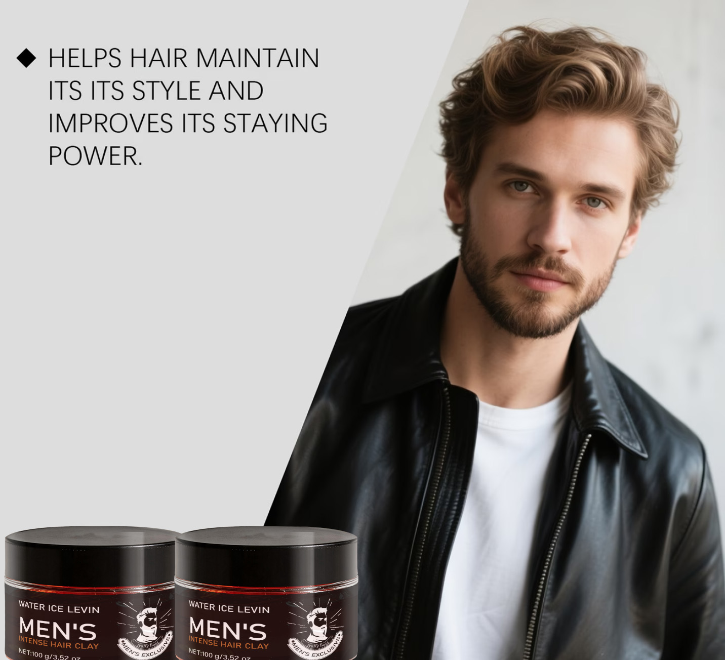 Men's Firm Hold Hair Clay with - огляд і ціна Pomade Hair Clay