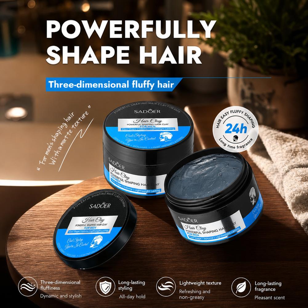Men's Hair Styling Clay Strong - огляд і ціна Pomade Hair Clay
