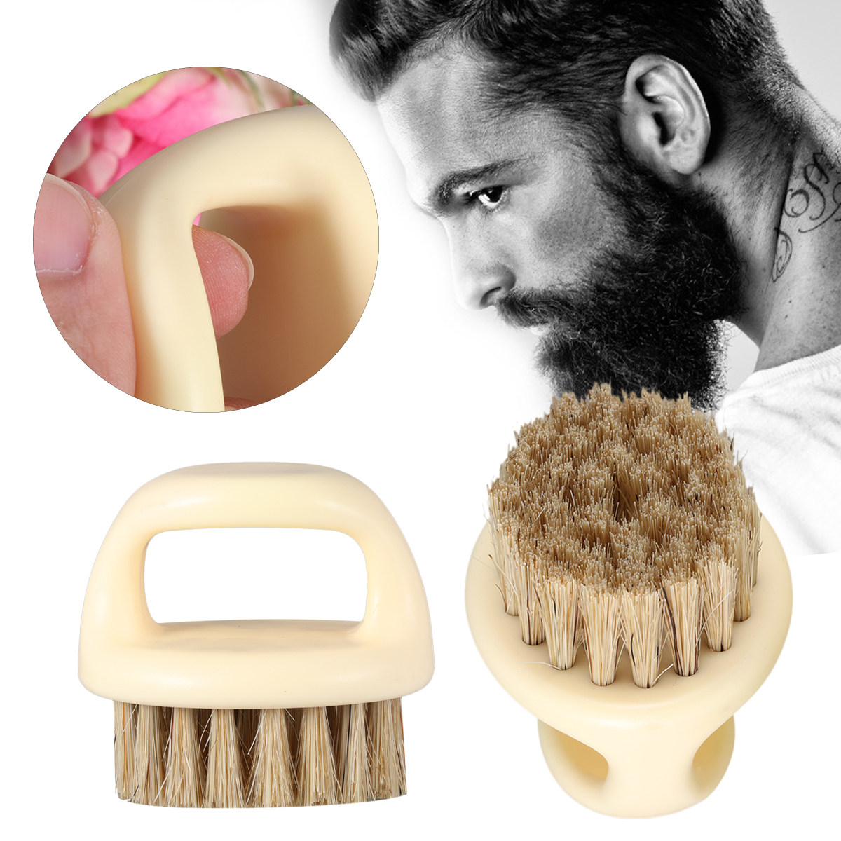 2Pcs Beard Brush Set for Men P - огляд і ціна Men'S Grooming Brush
