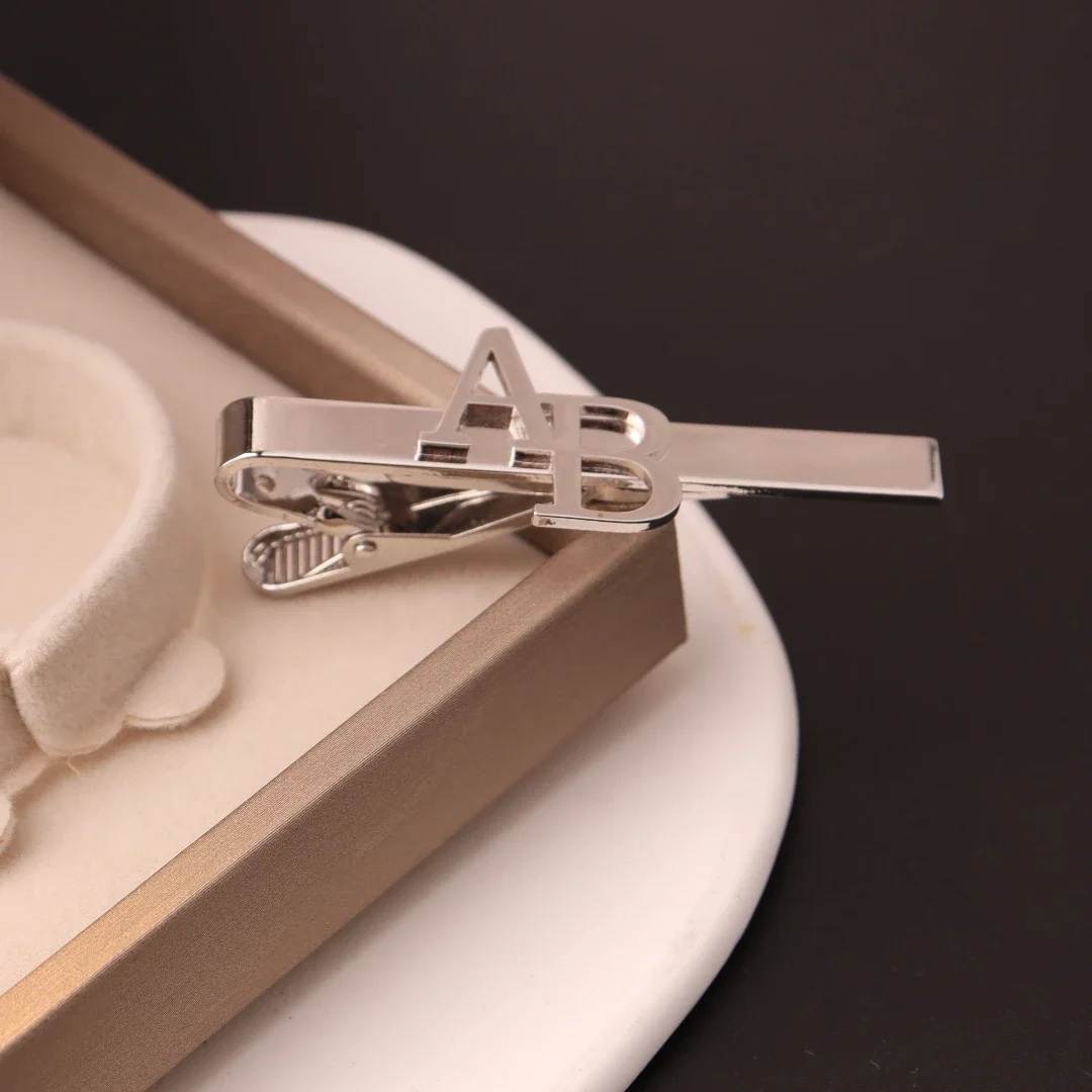 Custom Initial Tie Clip for Gr - огляд і ціна Men'S Grooming For Wedding