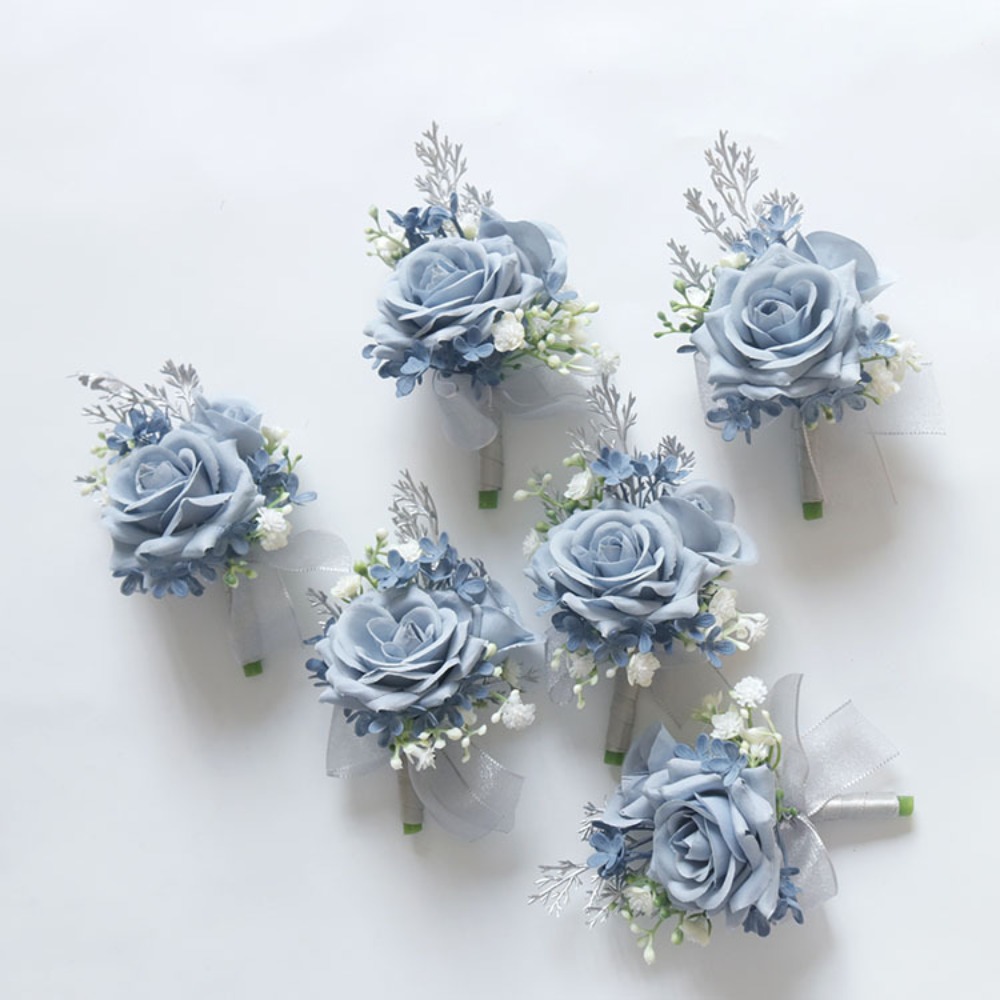 Blue Wedding Ribbion Wrist Cor - огляд і ціна Men'S Grooming For Wedding