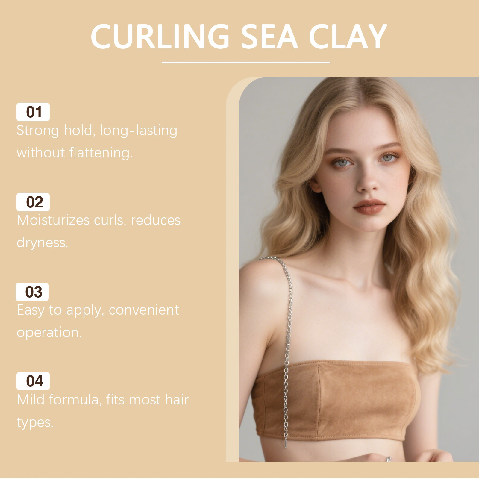Curly Hair Styling Clay - Flex - огляд і ціна Pomade Hair Clay