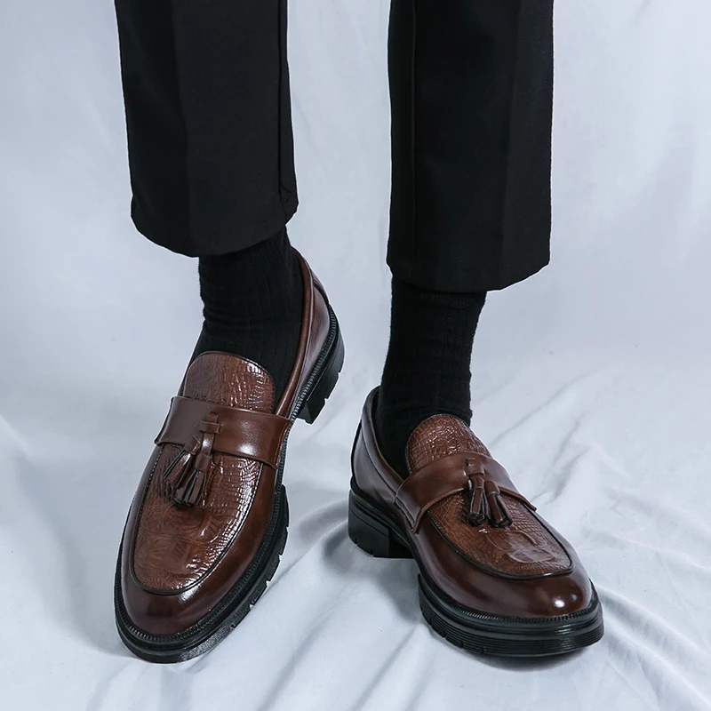 Men's Shoes Leather Men Fashio - огляд і ціна Mens Grooming On Sale
