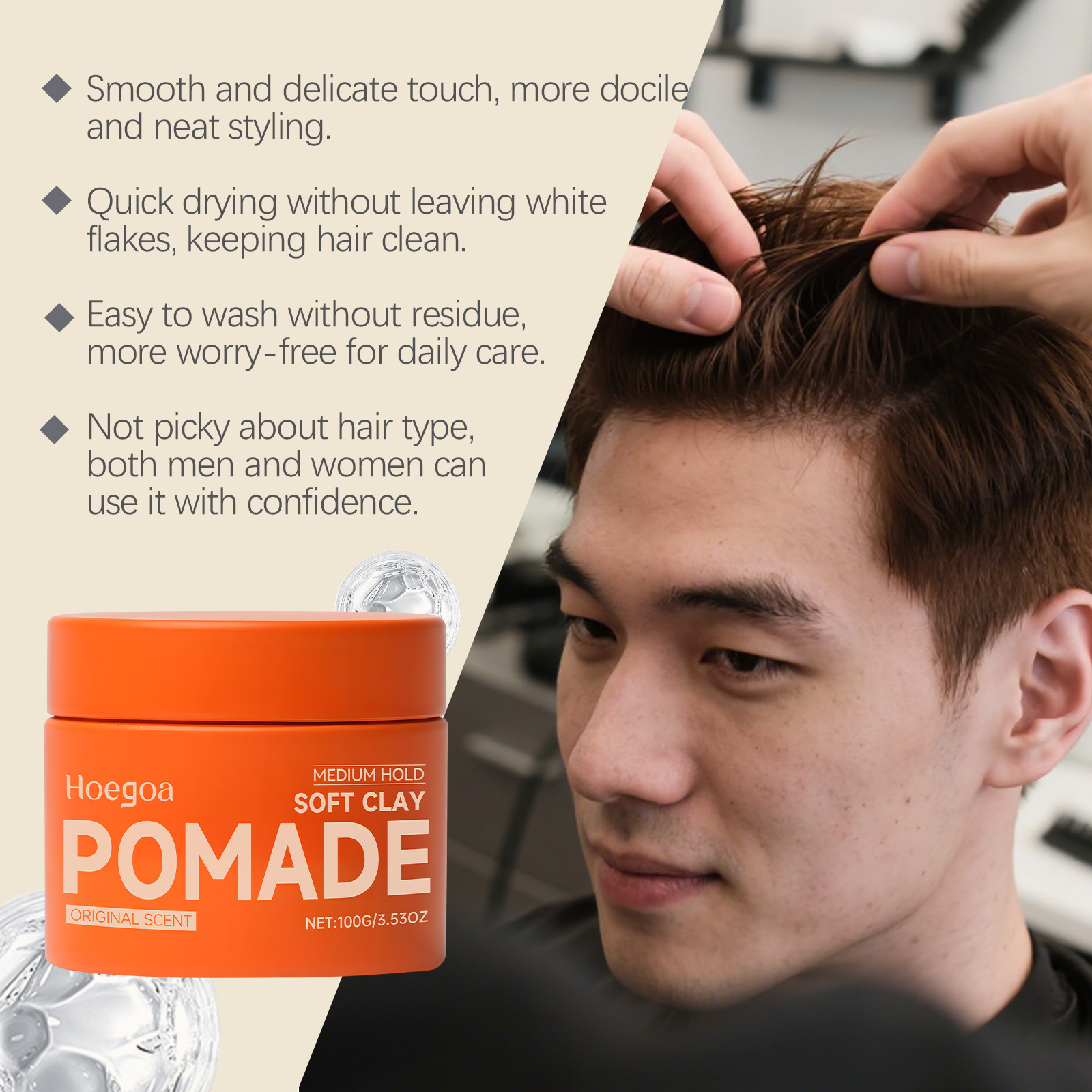 Original Hair Wax Long-Lasting - огляд і ціна Pomade Hair Clay