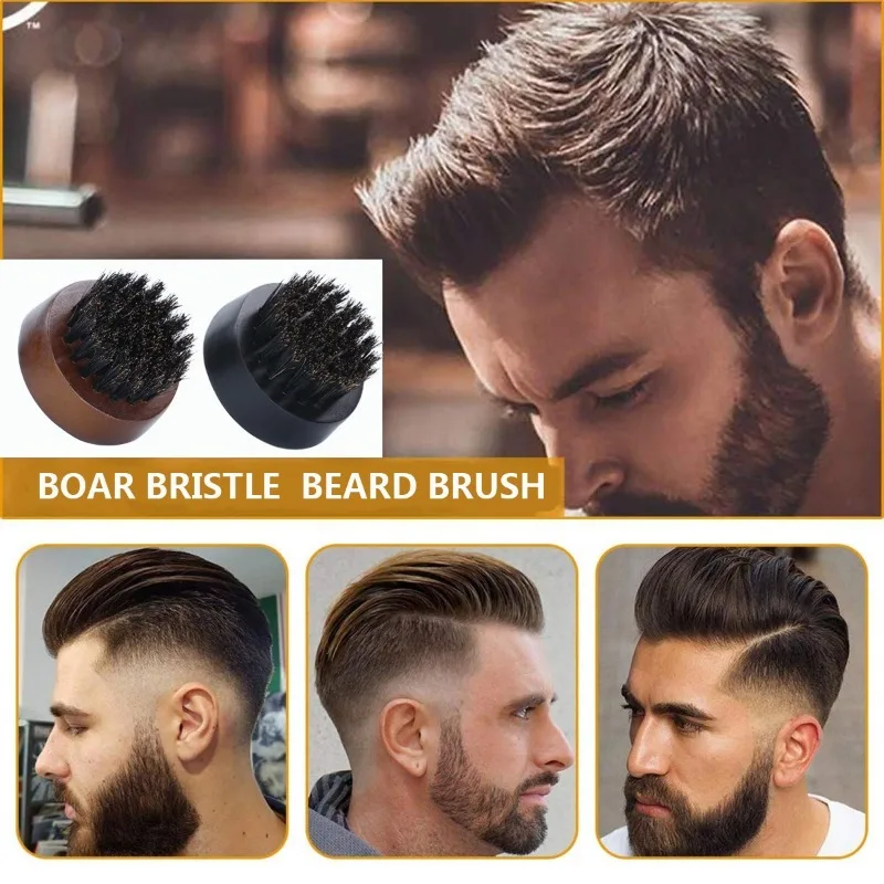 Beard Brush Man Boar Bristles  - огляд і ціна Men'S Grooming Brush