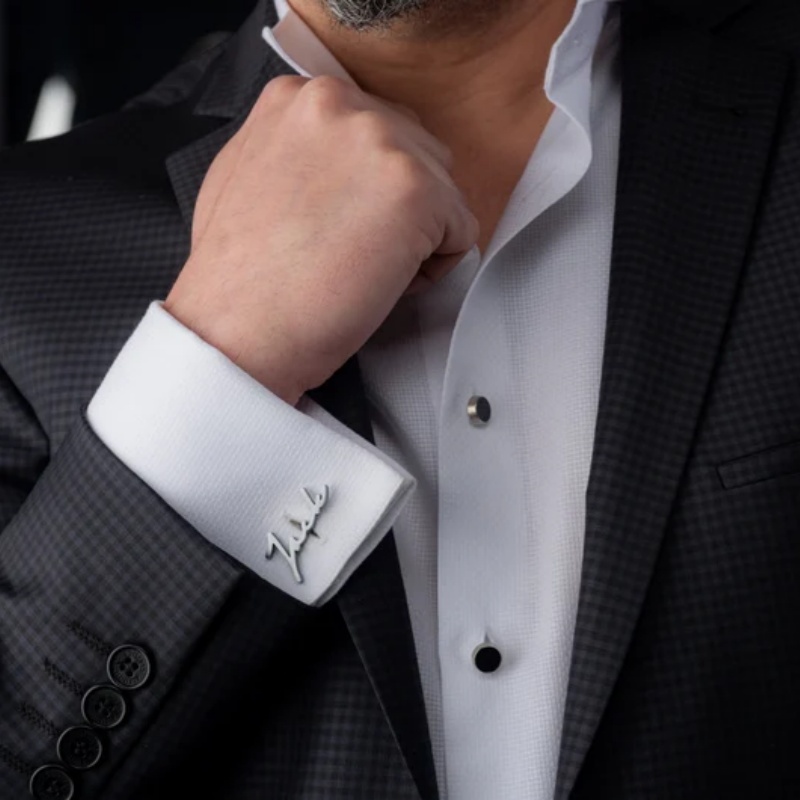 Custom Name Cufflinks 18K Gold - огляд і ціна Men'S Grooming For Wedding