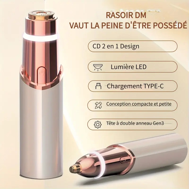 2-in-1 Facial and Eyebrow Trim - огляд і ціна Eyebrow Razor Trimmer