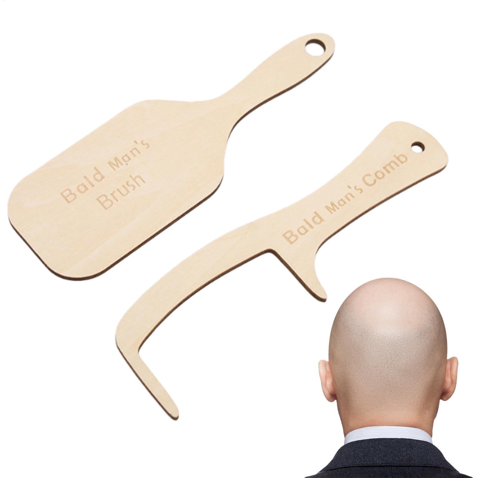 2pcs Funny Bald Man Grooming T - огляд і ціна Men'S Grooming Brush