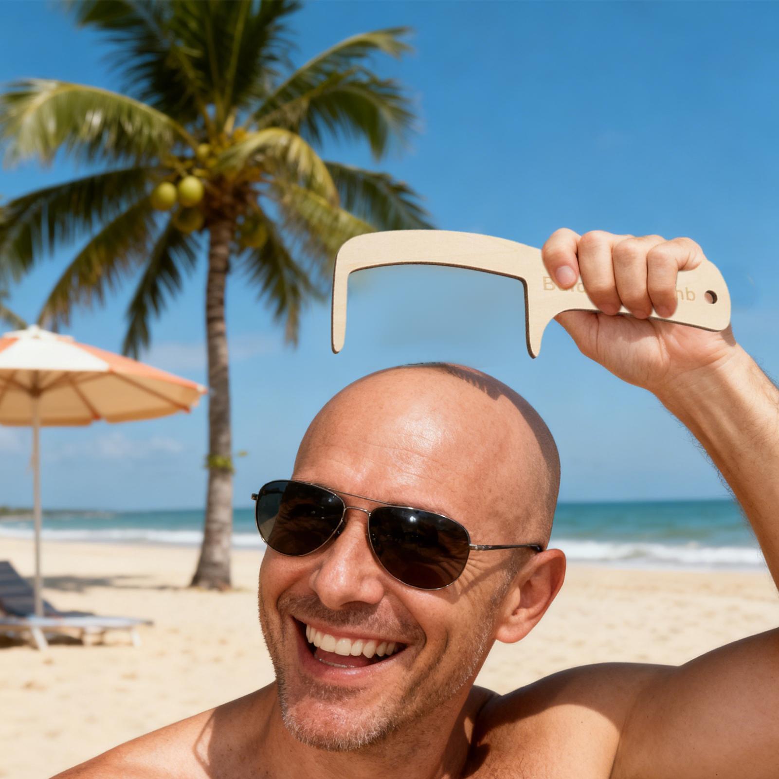2pcs Funny Bald Man Grooming T - огляд і ціна Men'S Grooming Brush