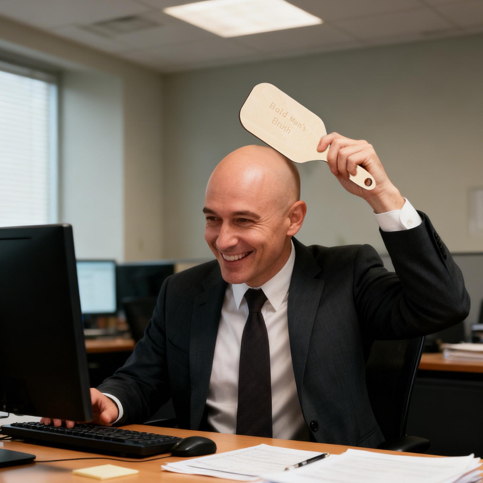 2pcs Funny Bald Man Grooming T - огляд і ціна Men'S Grooming Brush