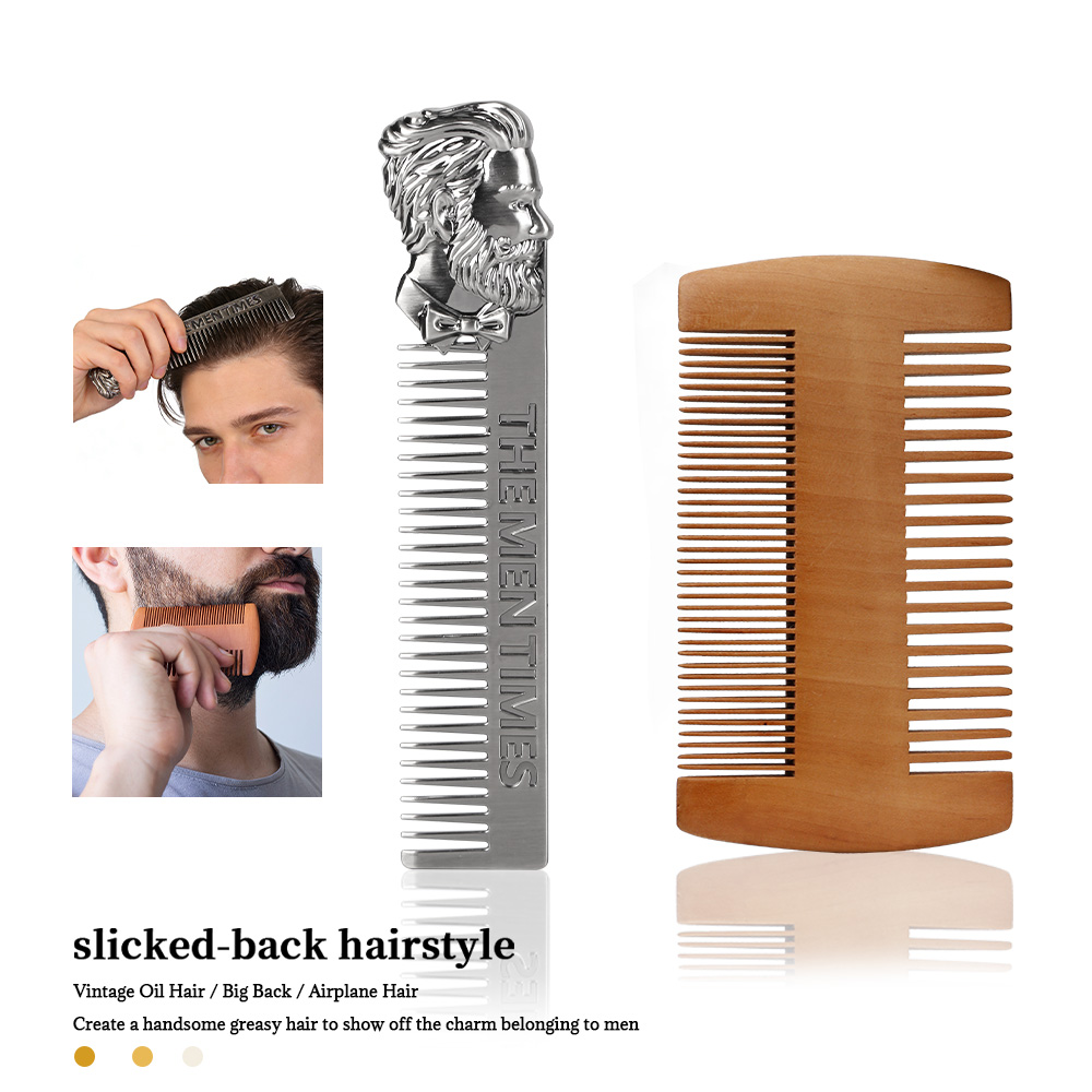 Men Vintage Beard & Hair Comb  - огляд і ціна Men'S Grooming Hairstyles