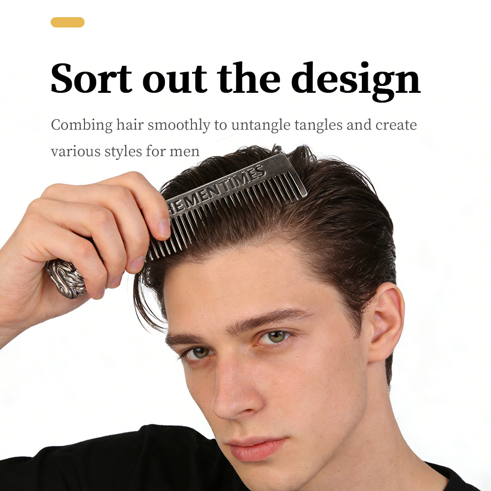 Men Vintage Beard & Hair Comb  - огляд і ціна Men'S Grooming Hairstyles